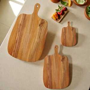 Tabla de Charcutería Navideña de Madera Ecológica con Asa, Tabla de Cortar de Madera al por Mayor para Frutas, Verduras y Quesos - Product Image 3