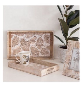 Bandeja de Servicio de Madera de Acacia Ecológica, Duradera y de Grado Comercial, Ideal para Hoteles y Restaurantes, Navidad - Product Image 1