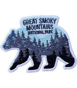 Handmade Embroidered Bear Patch Circle Canvas Sew-On Applique With Acorn <b>Wreath</b> Design - Product Image 6