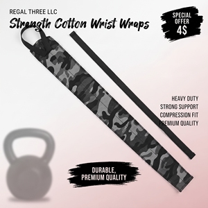 Bandes de Soutien Professionnelles en Coton Robuste pour Poignets – Entraînement Haltérophilie et Tractions – Bandes Universelles pour Adultes - Product Image 1