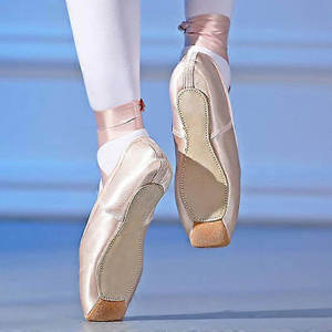 Zapatillas de Danza Contemporánea de Cuero con Media Suela para Piruetas, para Ballet, Jazz, Niñas y Mujeres - Product Image 2