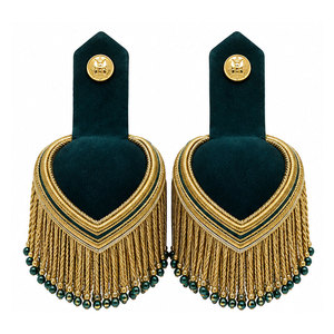 Épaulettes brodées haut de gamme en gros, vente chaude, écussons décoratifs personnalisés, fourniture directe usine - Product Image 1