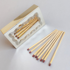 <b>Silver</b> Plated Matchbox Cover with Engraved Design for Cigar Matches Classic <b>Stick</b> Style Safety Feature Household Use - Product Image 1