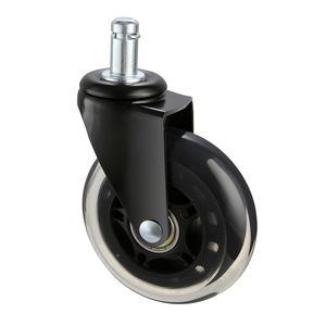 Set di 5 Ruote per Sedia da Ufficio Resistenti da 3 Pollici per Pavimenti in Legno e Moquette, Uso per Scrivania Gaming e Palestra, Garanzia di 2 Anni - Product Image 6