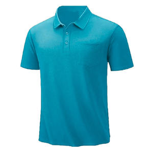 Polo para hombre de manga corta con diseño de botones, cuello alto, tela transpirable, corte regular, impresión de logotipo personalizado. - Product Image 2