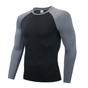 Chemises de compression pour hommes - Séchage rapide, imprimées, lavées, écologiques, hauts de compression sportifs haute performance, service OEM personnalisé - Product Image 1