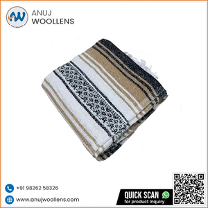 Export Quality Luxury Natural Falsa Wool Woven Plain Blanket Premium Soft Touch for Everyday Comfort - Product Image 6