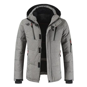 Veste d'hiver réversible en nylon rembourrée de polyester de haute qualité, personnalisée, grande taille, avec logo sur le devant, coupe-vent et résistante au froid - Product Image 6