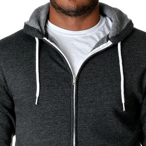 Sweat à capuche zippé pour homme, coupe oversize, en molleton technique de coton 360 g/m², épaules tombantes, avec logo personnalisé, pour l'hiver - Product Image 4