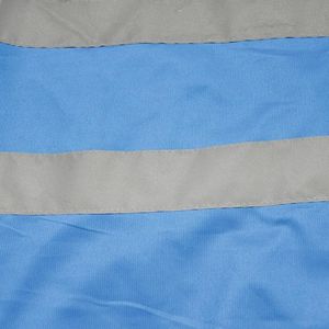 Veste de sécurité bleue haute visibilité personnalisée avec logo, tissu réfléchissant, veste de travail, logo et design personnalisés - Product Image 6