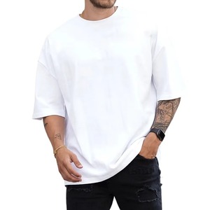 Vente en gros de t-shirts à manches courtes pour hommes, coupe ample, 100% coton, été, personnalisables - Respirants et à séchage rapide - Product Image 4