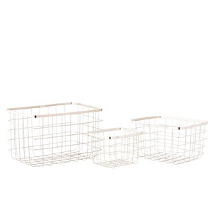 Panier de rangement rectangulaire moderne de luxe de qualité supérieure pour l'organisation de la maison, la buanderie, la cuisine, la chambre à coucher, le salon, disponible au meilleur prix - Product Image 2
