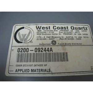 AMAT 0200-09244 Cover Quartz 8 EXT Cathode WF - Équipements et pièces semi-conducteurs d'occasion fiables à l'échelle mondiale - Product Image 3