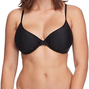 Maillot de bain bikini de qualité supérieure pour femme, sexy, push-up, taille haute, ensemble bikini uni, tenue de plage estivale - Product Image 5