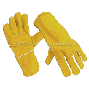 Guantes de Seguridad JNM de Cuero Resistente, de Piel de Vacuno, Resistentes a Chispas, para Trabajos de Soldadura, Hechos con Cuero de Alta Calidad - Product Image 2