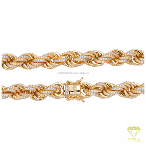 925 Sterling Silver Moissanite Diamond Cuban Link <b>Chain</b> Premium <b>Iced</b> <b>Out</b> Necklace Luxury Hip Hop Jewelry For Men - Product Image 2