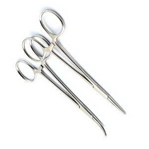 2 pinces manuelles à verrouillage pour moustiques, hémostatiques, en acier inoxydable, instrument de serrage pour procédures médicales, chirurgicales, tatouages et piercings - Product Image 3