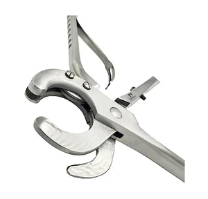 Emasculador de 12 pulgadas con mango curvado y trinquete, herramienta de doble acción de acero inoxidable para animales grandes: caballos, ganado, toros - Product Image 2