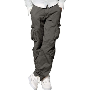 New Winter <b>Men's</b> Cargo Pants Canvas <b>Overalls</b> Outdoor <b>Work</b> Trousers Solid Color Slim Fit Streetwear Customizable Washed - Product Image 2