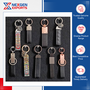 Highest Standard Top Notch Quality Rectangle Shape PU <b>Leather</b> Luxury <b>Key</b> <b>Chain</b> Customized Logo Color Options Portable Design - Product Image 5