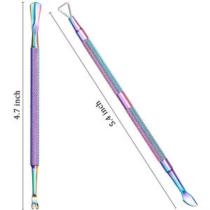 Stainless Steel & PU Leather Luxurious Professional Manicure Pedicure Tools Kit 3-Piece <b>Set</b> - Product Image 3