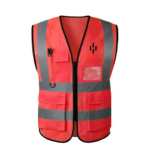 Chaleco de Seguridad de Alta Visibilidad para Hombre, Calidad Premium, Hecho en Pakistán, Certificado CE, Material de Poliéster - Product Image 3