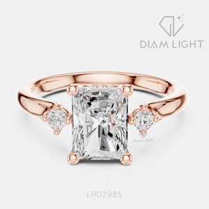 Bridal Engagement Wedding <b>Ring</b> for <b>Women</b> Jewelry Gift IGI Certified 1.98CT Radiant Cut Lab Grown Diamond <b>Ring</b> <b>Set</b> 14K White Gold - Product Image 3