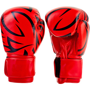 Wholesale Adult MMA Gloves Durable PU Leather Non-Slip Adjustable Wrist <b>Strap</b> Hook-and-Loop Closure for Boxing Training - Product Image 2