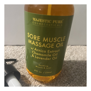Huile de massage botanique à l'arnica de haute qualité, soins personnels, vente en gros - Product Image 1