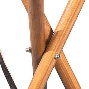 Tabouret de camping pliable en cuir personnalisé de haute qualité 2026, chaise de chasse portable à trépied en bois, siège de voyage extérieur écologique - Product Image 4