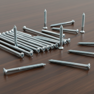 PDC <b>Double</b> <b>Ended</b> Metric/Inch Wood <b>Screws</b> M6-M12 Diameter Slotted Head Partial Thread Class 4.8 6.8 Zinc Plated Carbon Steel DIN - Product Image 1