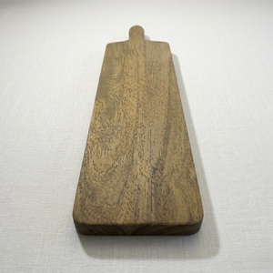 Extra Long Teak <b>Wood</b> Serving <b>Board</b> With <b>Solid</b> Handle Slim Wooden Platter Natural Grain Bread <b>Board</b> For Professional Kitchen - Product Image 2