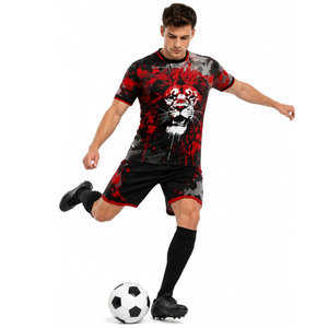 Maillots de football rétro en gros – Uniformes de football respirants pour hommes - Product Image 5
