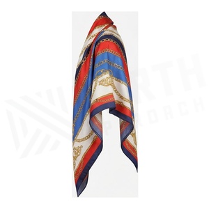NORTH APPROACH Women's Square <b>Silk</b> Scarf Floral Print Elegant Multi-Functional Fashion Accessory All Seasons - Product Image 3