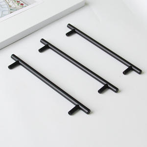 Durable Sleek Modern T-<b>Bar</b> Iron Alloy Cabinetry Handles Kitchen Cabinet Drawer <b>Pulls</b> Bathroom Furniture Interior Hardware - Product Image 4