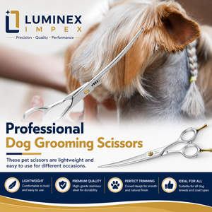 Ciseaux professionnels pour toilettage des animaux, pour couper les poils des animaux, ciseaux de toilettage pour une coupe lisse et facile, professionnels - Product Image 3