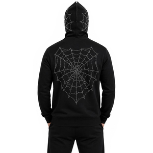 Sudadera con capucha vintage al por mayor, fabricada en 3D, con diseño de Spider-Man, con cremallera, estampada, con logotipo bordado, personalizada para hombre - Product Image 2