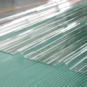 1毫米硬阳光板Pc屋顶廉价波纹塑料板聚碳酸酯面板