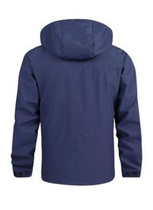 Veste bomber coupe ajustée unisexe, technologie coupe-vent, veste décontractée pour la pêche en plein air, fermeture éclair, veste légère et tendance - Product Image 2