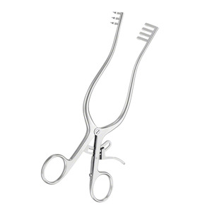 WEITLANER 200 mm 7,78 po Rétracteur auto-serrant 3 x 4 dents semi-affûtées non stériles Rétracteur articulé Adson - Product Image 2