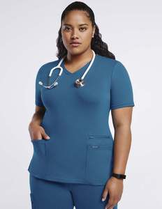 OEM Factory Wholesale Unisex Medical <b>Scrubs</b> <b>Set</b> Sized Front Pocket Hospital Uniforms Nurse Uniform Jersey Cotton/Polyester - Product Image 6
