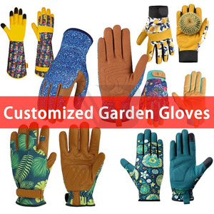 Guantes de Jardinería de Cuero Clásicos OEM Extra Pequeños para Hombre y Mujer, con Revestimiento de Látex, Color Amarillo Natural, Impermeables, para Uso Diario en Exteriores - Product Image 5