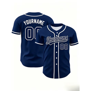 Maillot de baseball sur mesure, design personnalisé, respirant, séchage rapide, vêtements d'équipe sportive, service OEM disponible à des prix compétitifs - Product Image 3