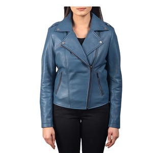 Sheepskin Design Genuine Leather Windproof Breathable Heated Embroidered Women Leather Jacket Customize Embroidery - Product Image 5