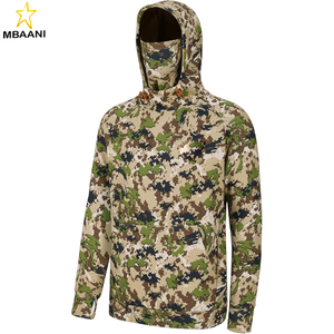 Sweat-shirt polaire de pêche pour homme avec cache-cou, résistant à l'eau, pour la chasse - Product Image 1