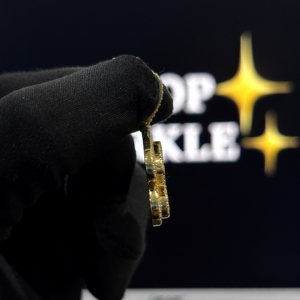 Colgante de Letra Personalizada Chapado en Oro con Moissanita VVS Iced Out, Plata de Ley 925, Amuleto de Collar Hip Hop - Product Image 2