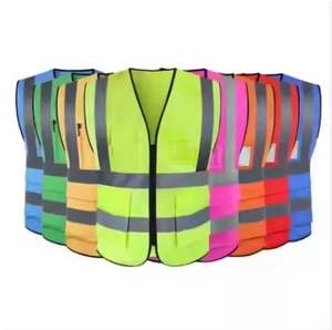Chaleco Reflectante de Alta Visibilidad para Tráfico y Construcción NESTA SPORTS, Chaqueta de Seguridad Multibolsillos - Product Image 1