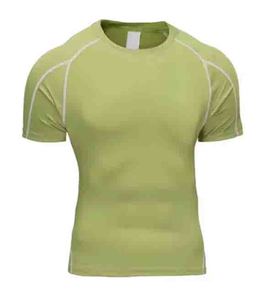 Light Blue <b>Compression</b> T-Shirt for <b>Men</b> Short Sleeve Anti-Pilling Slim Fit Spandex/Polyester Sport <b>Top</b> for Fitness Training - Product Image 5