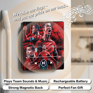 Aimant de réfrigérateur audio personnalisé OEM, lecteur de musique, cadeau promotionnel pour événements, cadeau pour les fans de superstars, pour les événements sportifs de football - Product Image 2