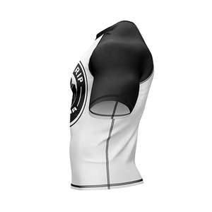 Vente en gros de t-shirts de compression à manches courtes pour hommes, MMA, BJJ, Jiu Jitsu, grappling, entraînement, sports de combat, vêtements de fitness pour la salle de sport - Product Image 3